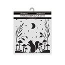 Stamperia Thick Stencil 4.72"x 4.72" - Herbarium Silvae Squirrel