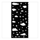 Stamperia Thick Stencil 4.72"x 9.84" - Candy Christmas Clouds