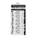 Stamperia Thick Stencil 4.72"x 9.84" - Candy Christmas Stripes
