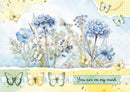 Card with butterflies and flowers featuring the text 'You are on my mind'.