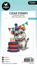 Studio Light Essentials Clear Stamps - Hippo Birthday