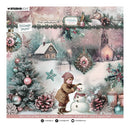 Studio Light Christmas Blush Collage Paper Pad - Backgrounds & Elements
