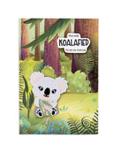 Card with a cartoon koala in a jungle setting and text 'You are Koalafied to be my friend'.
