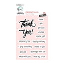 Set of clear stamps with various phrases on a pink background, featuring the Studio Light brand.