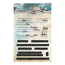 Decorative print with inspirational text and nautical elements on a white background