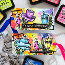 Tim Holtz Cling Stamps 7"X8.5" - Abstract Florals^