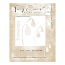 Tracy Evans Boutique Designs snowdrop stencil on a beige background