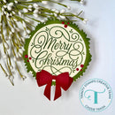 Trinity Stamps Circle Card Add-On Die Set - Holiday Wreath