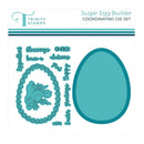 Trinity Stamps Sugar Egg Builder die set with Easter-themed elements on a white background.