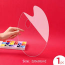 Universal Crafts Paint Palette - Clear Acrylic - 20cm x 30cm