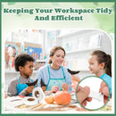 Teacher and students in a classroom setting with educational materials.