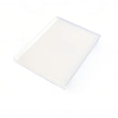 White rectangular object on a white background