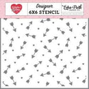 Echo Park Valentine's Day Stencil 6"X6" Love Arrows*