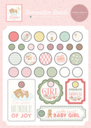 Echo Park Paper Little Lullabies - Baby Girl Decorative Brads