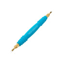 Blue tool with gold ends on a white background