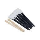 Set of black and white sticks on a white background