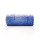 Blue skein of yarn on a white background