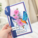 Nature's Garden Kingfisher Luxury Linen Card Pack 8.5"X11"*