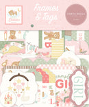 Echo Park Paper Little Lullabies - Baby Girl Frames & Tags