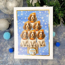 Hunkydory Christmas Labrador Retriever & English Springer Spaniel Decoupage Topper Sheet*