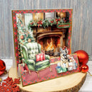 Hunkydory Christmas Rottweiler & German Shepherd Decoupage Topper Sheet*