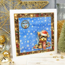 Hunkydory Christmas Yorkshire Terrier & French Bulldog Decoupage Topper Sheet*