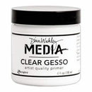 Dina Wakley Media Mediums Clear Gesso 4Oz - Jar