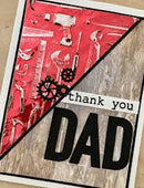 Memory Box 3D Embossing Folder 4.5"X5.75" Toolshed