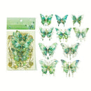 Poppy Crafts Crystal Butterfly Sticker Pack - Green Scintillation