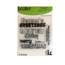 i-crafter Clear Acrylic Stamps - Happy Holidays