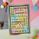 Hunkydory Moonstone Dies - Congratulations Background Panel*