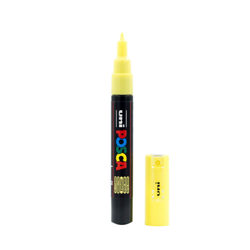 Posca Extra Fine Bullet Tip Paint Marker Pen Pc 1m Sunshine Yellow Craftonline