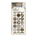 Tim Holtz Layered Stencil 4.125"X8.5" - Patchwork Circle*