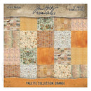 Tim Holtz - Advantus Idea-ology Double- Sided Cardstock 12"X12" 12/Pkg - Palette Collection: Orange