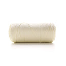White skein of yarn on a white background