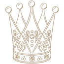 Jane Davenport Glimmer Hot Foil Plate & Template Set Crowned Royalty*