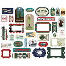 Carta Bella Cardstock Ephemera 33 pack Frames & Tags, Outdoor Adventures*