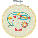 Dimensions Learn-A-Craft Embroidery Kit 4" Round Camper-Stitched In Thread.*