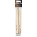 Real Slate Chalk Pencils 5/Pkg - W/Sharpener