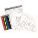 Pencil Works Colour By Number Kit 12"X9" - Summer Paws*