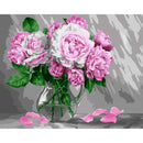 RTO Collection D'Art Paint By Number Kit 19.5"x 15.75" - Superb Peonies*