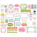 Echo Park Cardstock Ephemera 33/Pkg Frames & Tags - All About A Girl*
