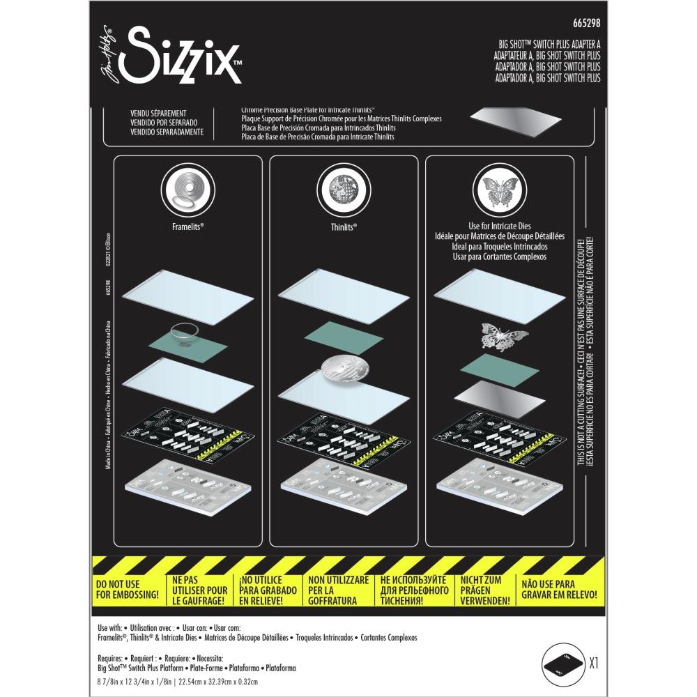 Sizzix Big Shot Switch Plus Standard Adapter A By Tim Holtz – CraftOnline