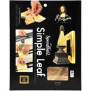 Mona Lisa Simple Leaf Metal Sheets 5.5 inch X5.5 inch 18 pack - Gold