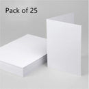 Two white greeting cards on a light gray background with 'Pack of 25' text.