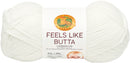 Lion Brand Feels Like Butta Yarn - White 100g
