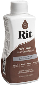 Rit Dye Liquid Fabric Dye 8oz - Dark Brown