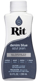 Rit Dye Liquid Fabric Dye 8oz - Denim Blue