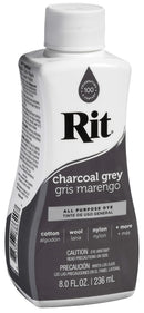Rit Dye Liquid Fabric Dye 8oz - Charcoal Grey