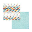 Carta Bella Beach Boardwalk 12x12 D/Sided Cardstock - Little Sharks*